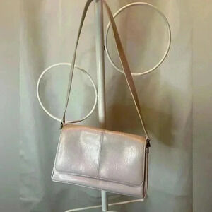 Liz Claiborne Leather Shoulder Bag Blush Pink